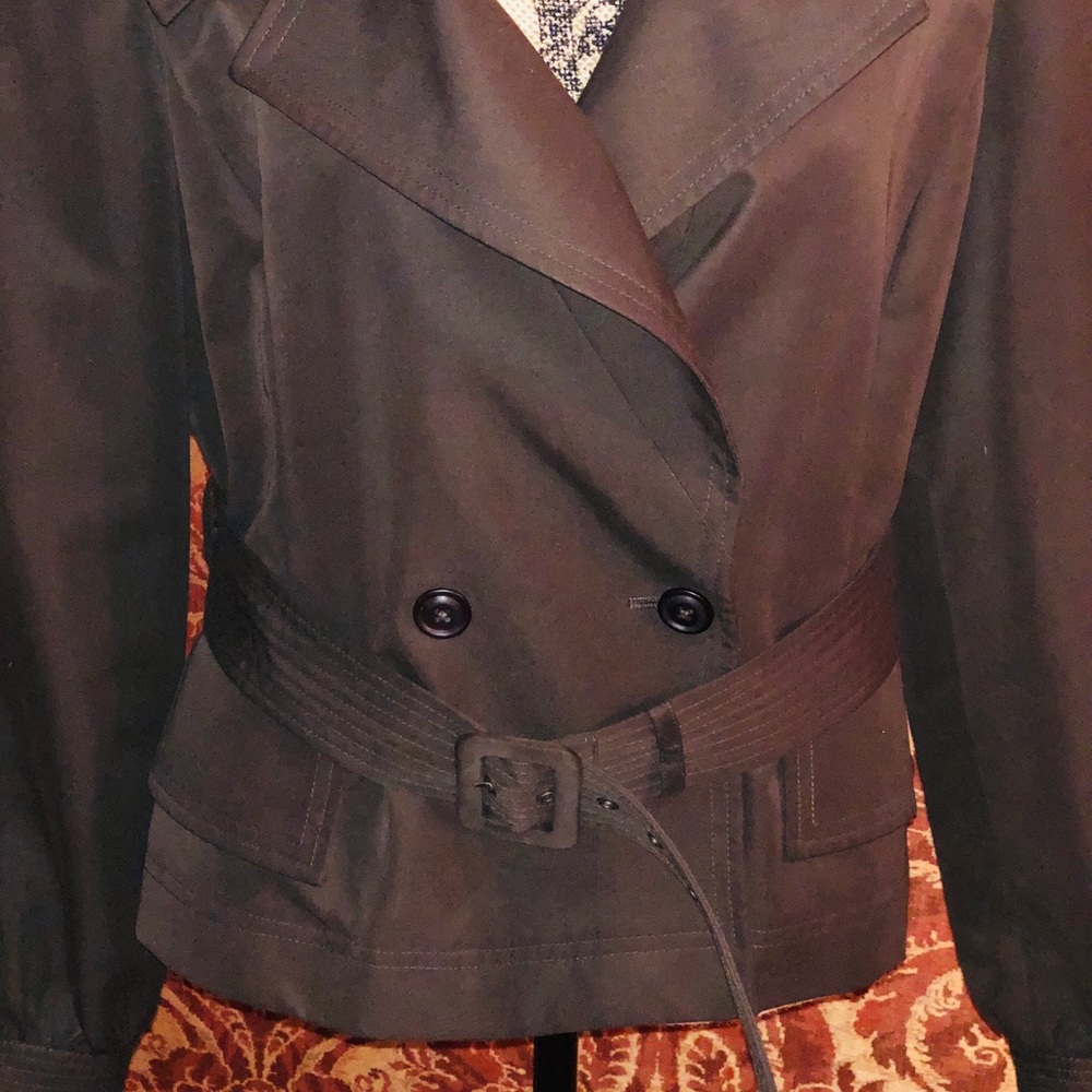 Ellen Tracy Brown Belted Jacket - image 4